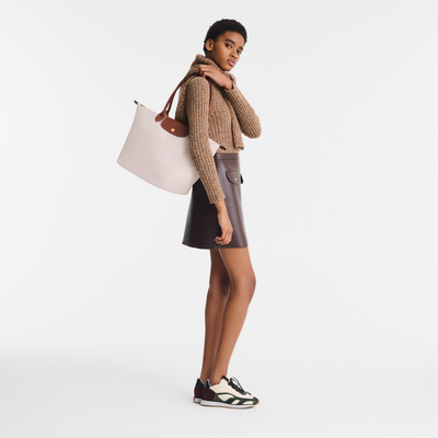 Le Pliage Original L 托特包 , 纸张白 - 再生帆布