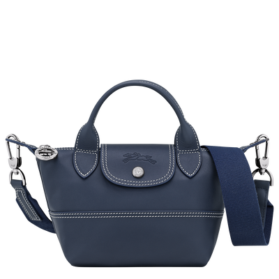 Le Pliage Xtra XS 手提包 , 海军蓝色 - 皮革