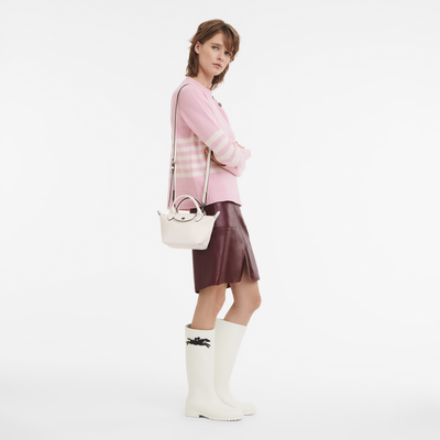 Le Pliage Xtra XS 手提包 , 象牙白 - 皮革