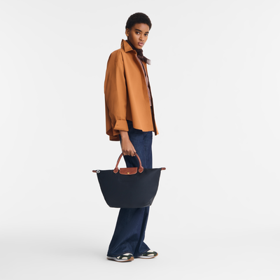 Le Pliage Original M 手提包 , 黑色 - 再生帆布