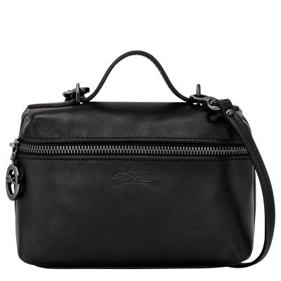 Le Pliage Xtra XS 迷你斜挎包 , 黑色 - 皮革