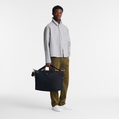 Le Pliage Energy L 旅行包 , 黑色 - 再生帆布