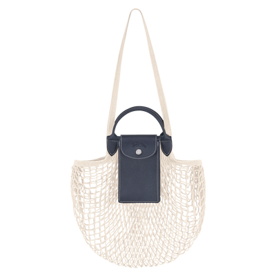 Le Pliage Collection L 网兜包 , 海军蓝色 - 帆布