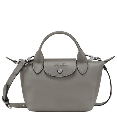 Le Pliage Xtra XS 手提包 , 斑鸠灰 - 皮革