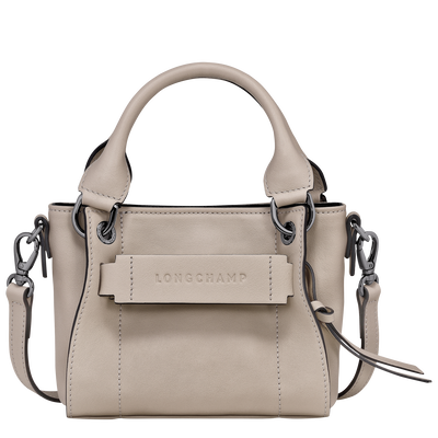 Longchamp 3D XS 手提包 , 陶灰色 - 皮革