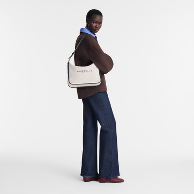 Essential L Hobo 袋 , 象牙白 - 帆布