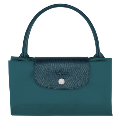 Le Pliage Green 手提包 M, 孔雀蓝色