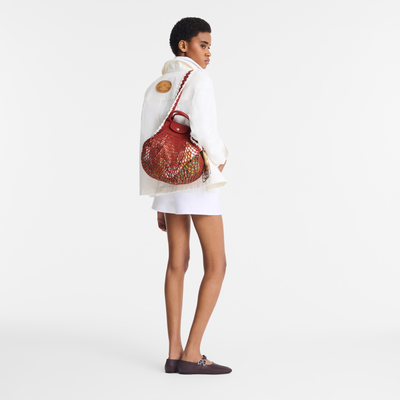 Le Pliage Collection L 网兜包 , 赤陶色 - 帆布