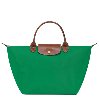 Le Pliage Original M 手提包 , 绿色 - 再生帆布
