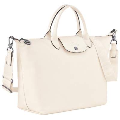 Le Pliage Xtra L 手提包 , 象牙白 - 皮革