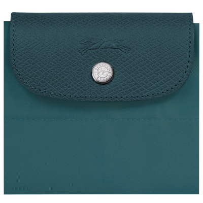 Le Pliage Green 托特包 M, 孔雀蓝色